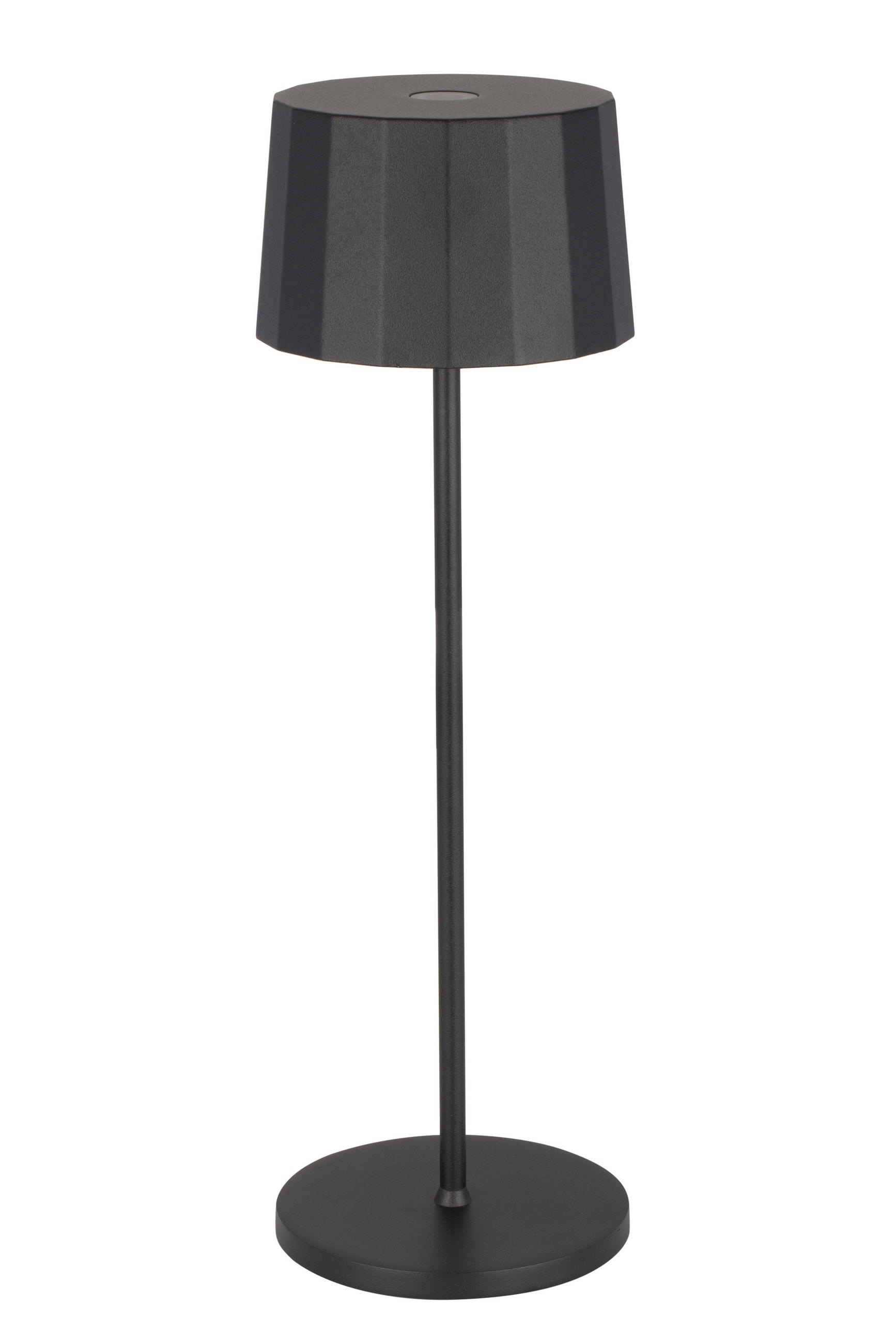 NABÍJATEĽNÁ STOLNÁ LAMPA, dotykový stmievač, 11/35 cm  - čierna, Design, kov/plast (11/35cm) - Dieter Knoll