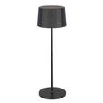 AKKU-TISCHLEUCHTE Pleat 11/35 cm  - Schwarz, Design, Kunststoff/Metall (11/35cm) - Dieter Knoll