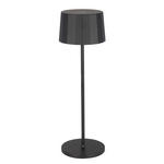 AKKU-TISCHLEUCHTE Pleat 11/35 cm  - Schwarz, Design, Kunststoff/Metall (11/35cm) - Dieter Knoll
