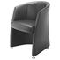 SESSEL Echtleder Schwarz - Schwarz/Alufarben, Design, Leder/Metall (65/81/61cm) - ROLF BENZ