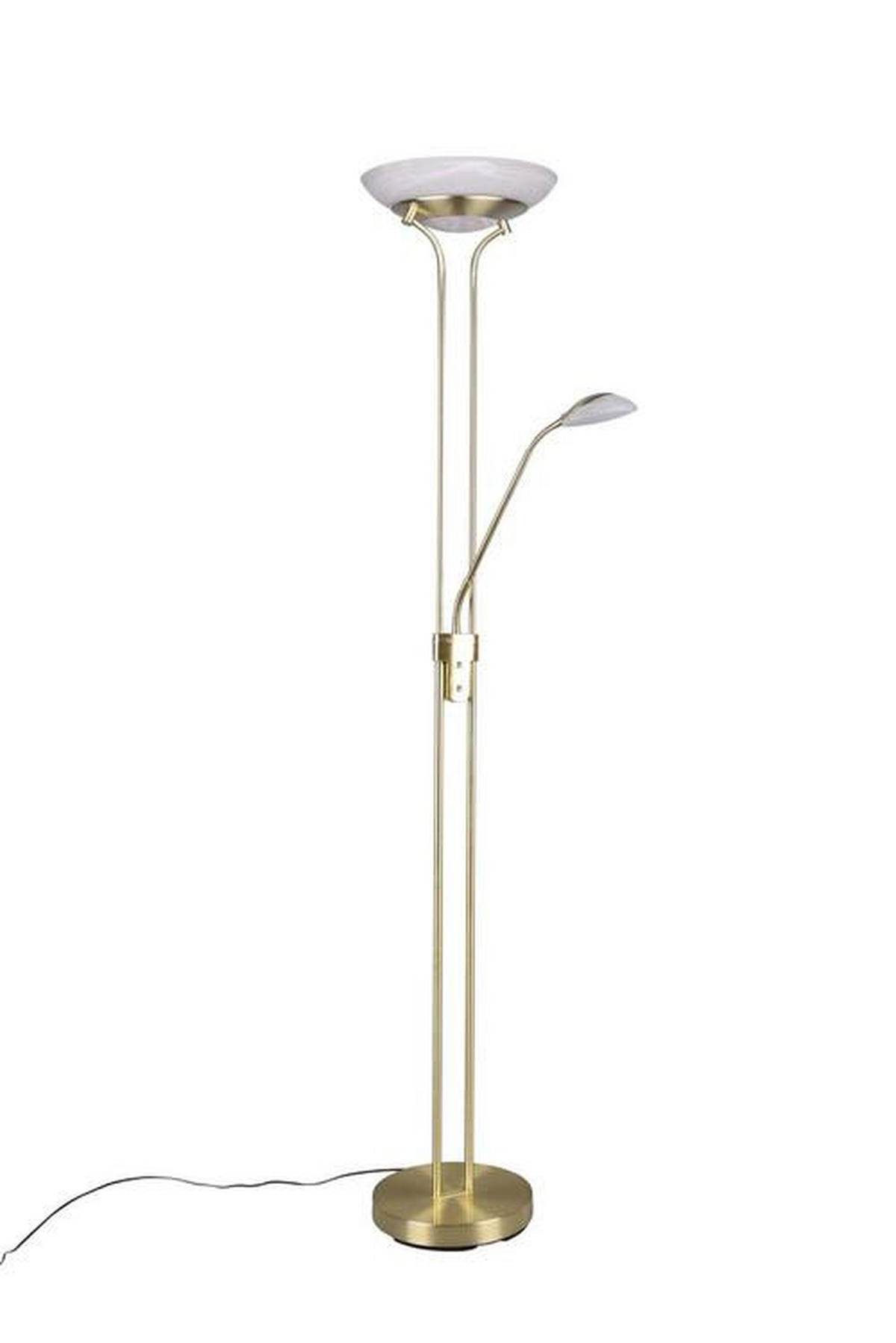 LED-STEHLEUCHTE    - Messingfarben, Basics, Glas/Metall (180/32,5/57cm)