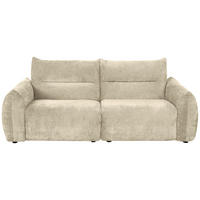 2-SITZER-SOFA Chenille Creme  - Creme/Schwarz, MODERN, Kunststoff/Textil (216/89/92cm) - MID.YOU