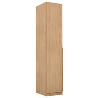 DREHTÜRENSCHRANK 47/229/54 cm,  in Sonoma Eiche, 1 Tür(en)  - Alufarben/Sonoma Eiche, MODERN, Holzwerkstoff (47/229/54cm) - Rauch Möbel