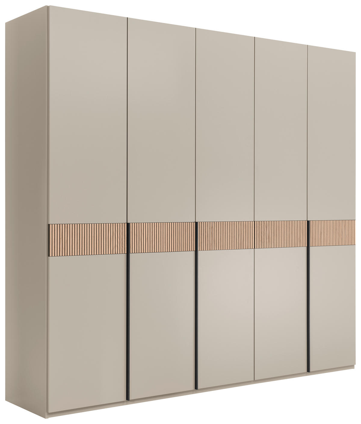 DREHTÜRENSCHRANK Taupe, Eichefarben  - Taupe/Eichefarben, Design, Holz/Holzwerkstoff (249,6/229,4/59,5cm) - Dieter Knoll