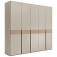 DREHTÜRENSCHRANK  in Taupe, Eichefarben  - Taupe/Eichefarben, Design, Holz/Holzwerkstoff (249,6/229,4/59,5cm) - Dieter Knoll