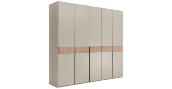 DREHTÜRENSCHRANK  in Taupe, Eichefarben  - Taupe/Eichefarben, Design, Holz/Holzwerkstoff (249,6/229,4/59,5cm) - Dieter Knoll
