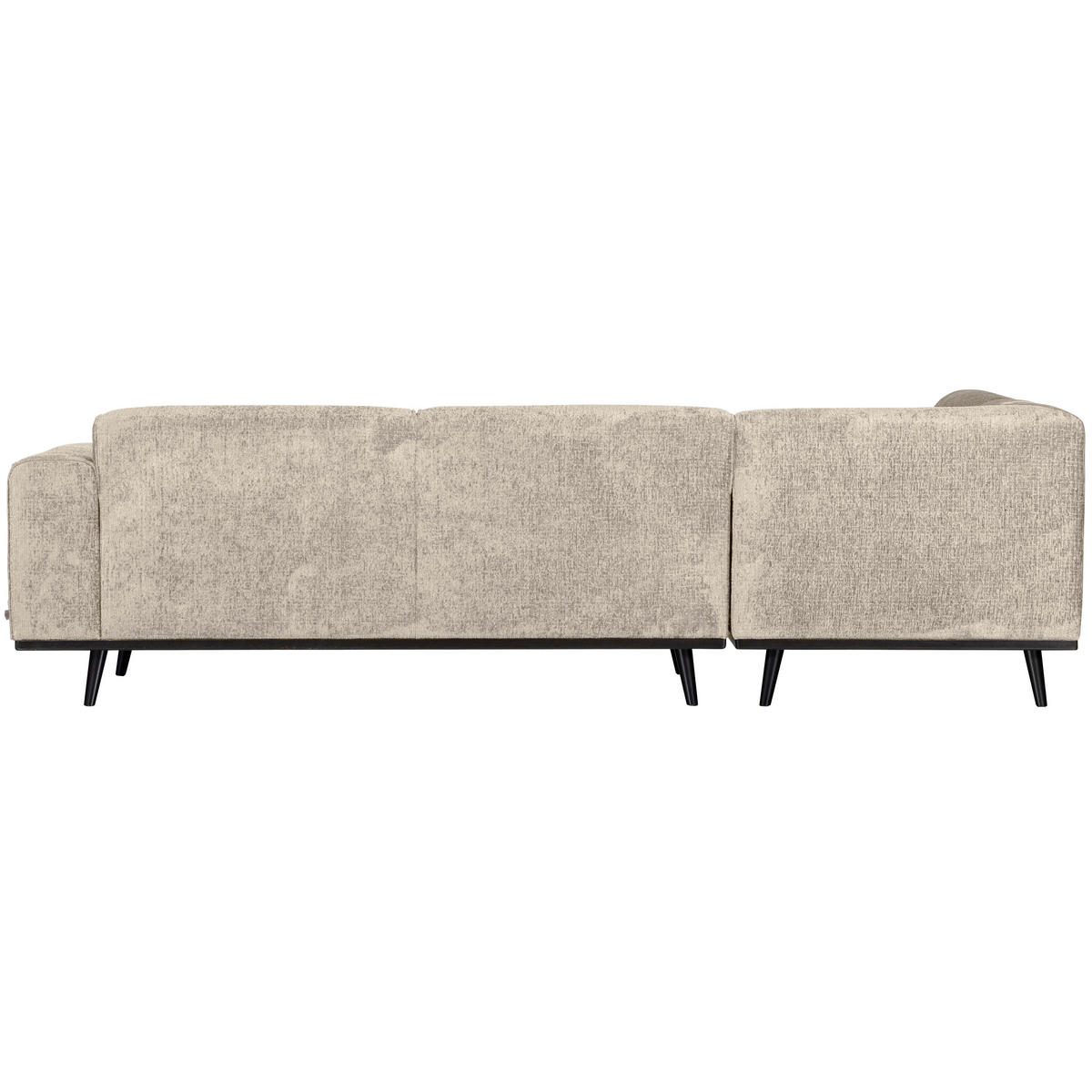 ECKSOFA Statement Naturfarben Samt  - Schwarz/Naturfarben, Design, Holz/Textil (210/274cm) - Livetastic