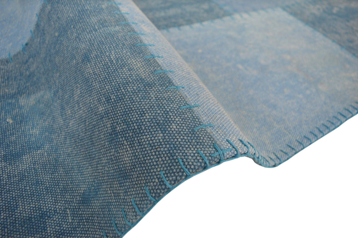 RAVNO TKANA PREPROGA  Lyrical     200/290 cm     modra, večbarvno  - modra/večbarvno, Basics, tekstil (200/290cm) - Kayoom