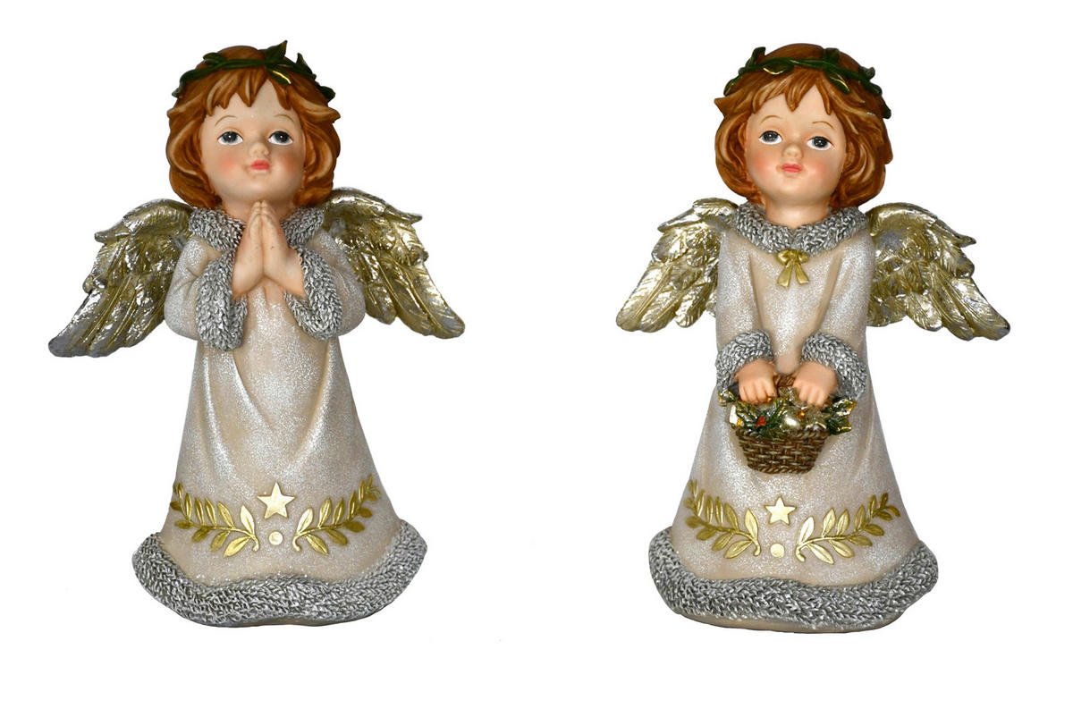 ÎNGER DECORATIV - șampanie, Lifestyle, plastic (20/27,5/11,5cm) - X-Mas