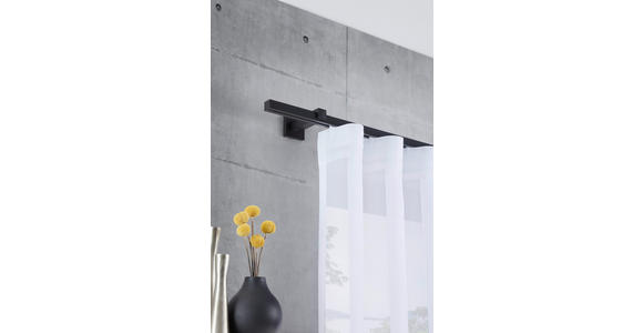 VORHANGSTANGENSET 160 cm  - Schwarz, Design, Metall (160cm) - Homeware