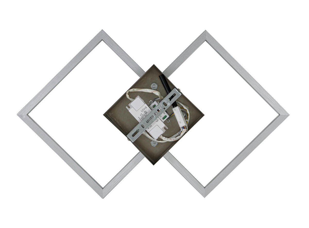 LED PLAFONJERA  - boja nikla/srebrna, Trendi, metal/plastika (57/35/6,5cm) - Boxxx