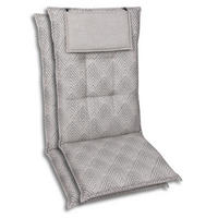 SESSELAUFLAGENSET Graphik  - Beige, Basics, Textil (50/7/120cm)