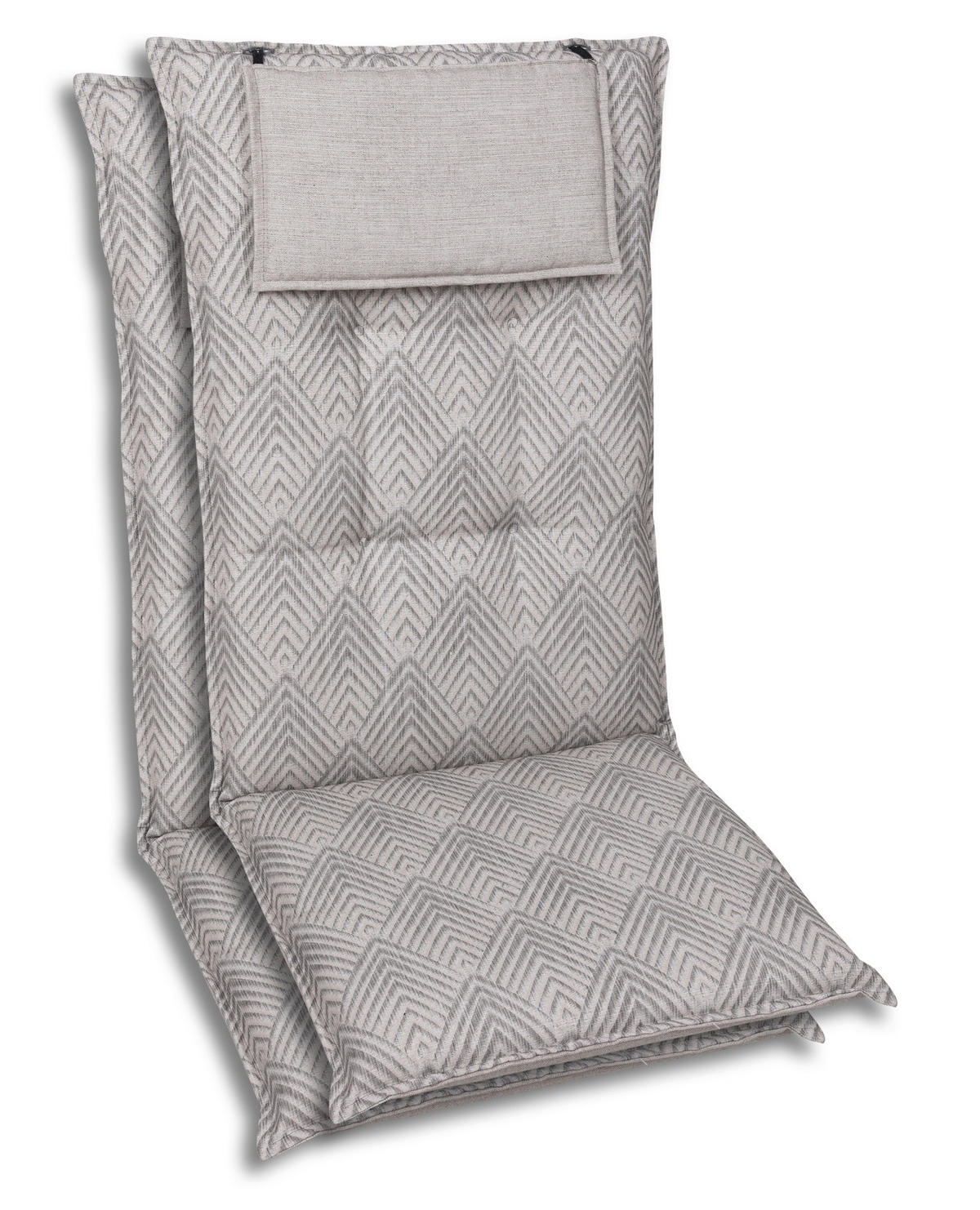 SESSELAUFLAGENSET Graphik  - Beige, Basics, Textil (50/7/120cm)