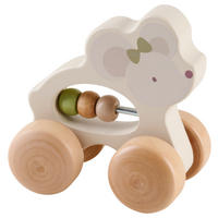 HRACÍ FIGURKA - krémová/zelená, Basics, kov/dřevo (10/6,6/10,5cm) - My Baby Lou