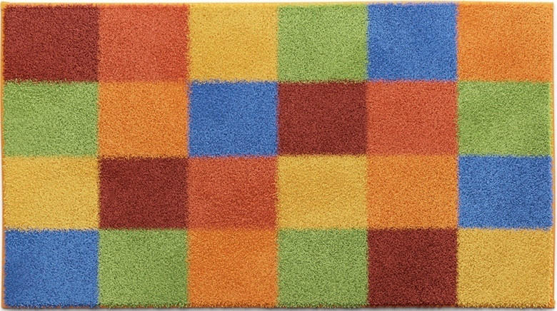 KOUPELNOVÁ PŘEDLOŽKA, 70/120 cm - vícebarevná, Basics, textil/plast (70/120cm) - Grund
