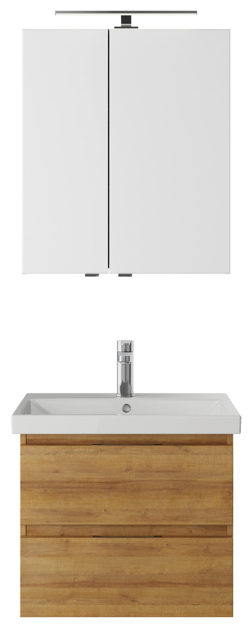 BADEZIMMER  in 60 cm  - Eichefarben/Weiß, KONVENTIONELL, Holzwerkstoff (60cm) - Pelipal