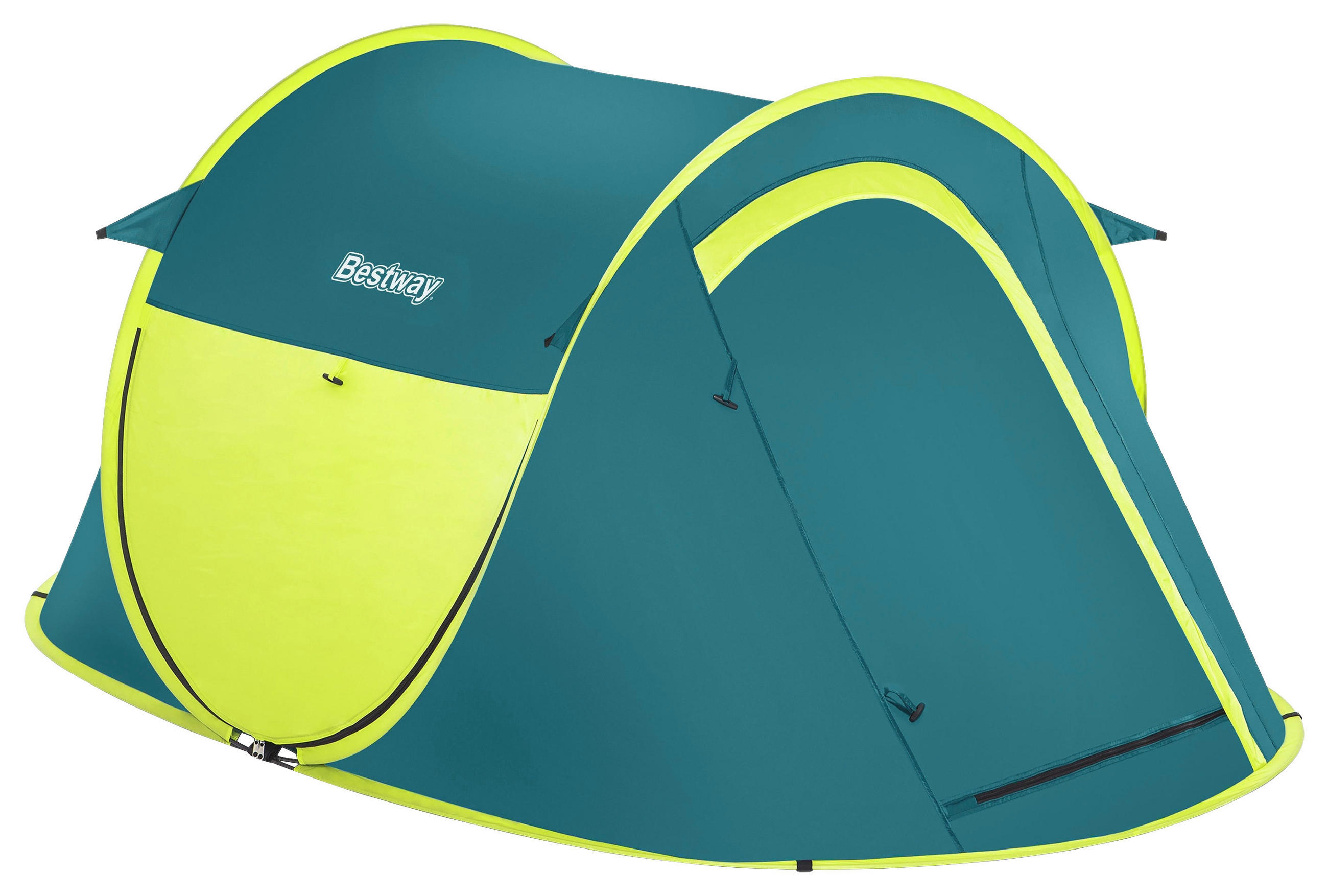 ZELT - Dunkelgrün, KONVENTIONELL, Glas/Kunststoff (235/145/100cm) - Bestway