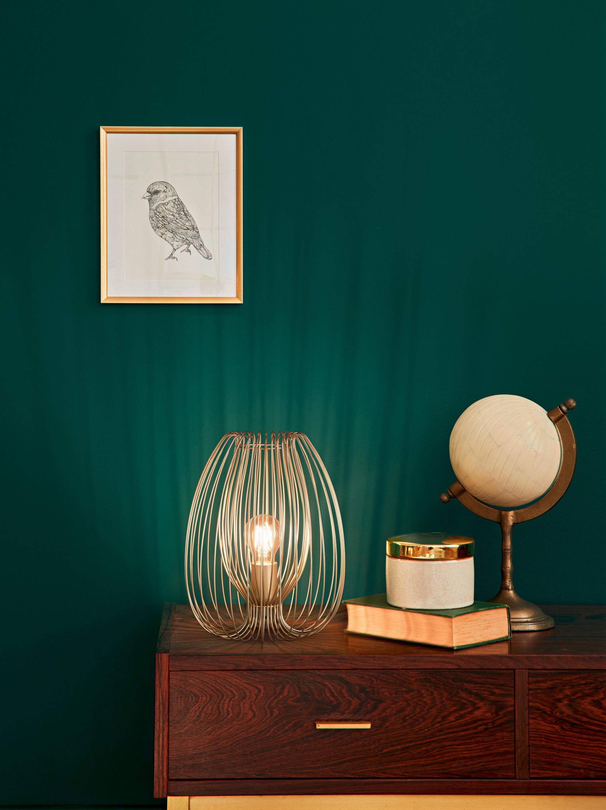 TISCHLEUCHTE 25/31 cm   - Goldfarben, Design, Metall (25/31cm) - Fabas Luce