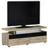 TV-ELEMENT 120/45/42 cm - Eichefarben/Schwarz, Design, Glas/Holzwerkstoff (120/45/42cm) TV-ELEMENT 120/45/42 cm - Eichefarben/Schwarz, Design, Glas/Holzwerkstoff (120/45/42cm)