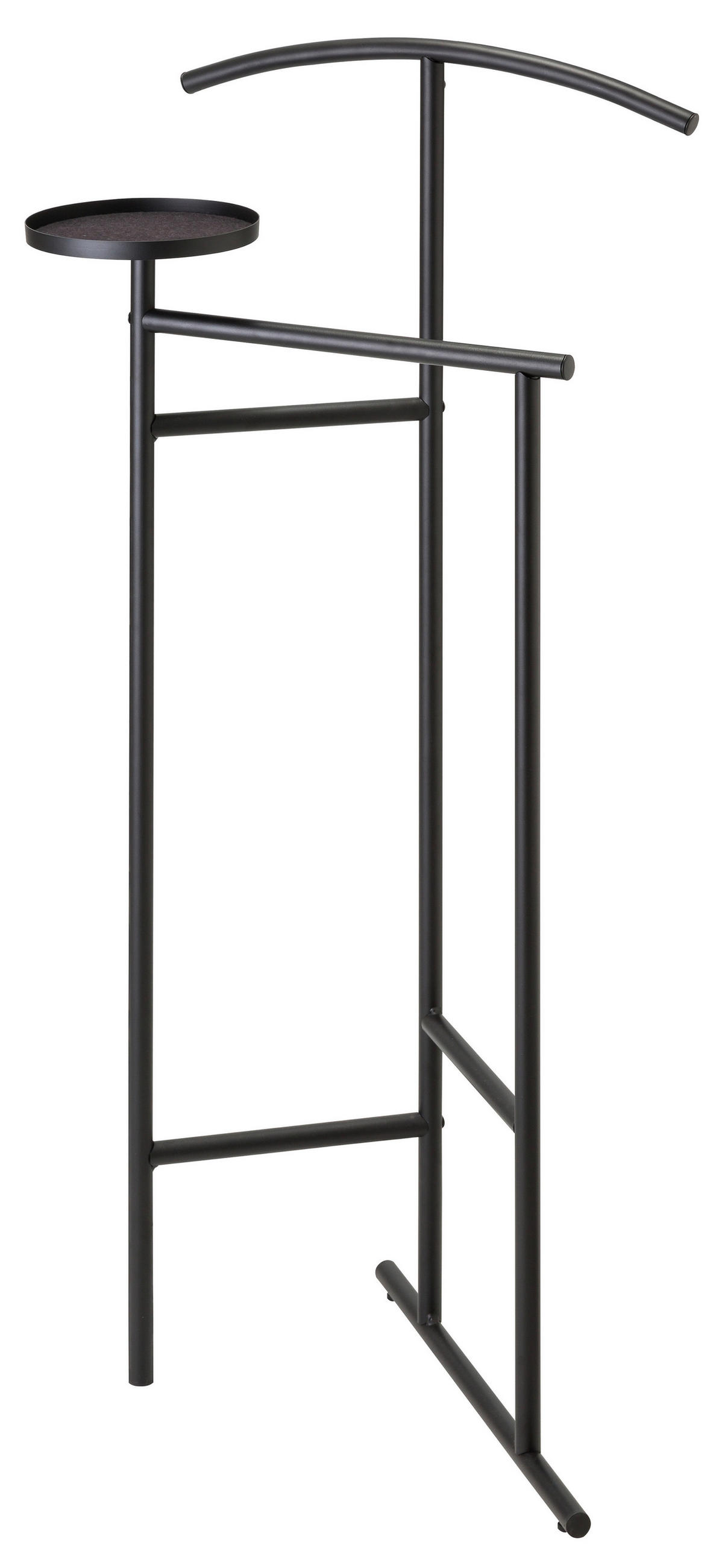 HERRENDIENER Schwarz  - Schwarz, KONVENTIONELL, Textil/Metall (42/120/41cm)