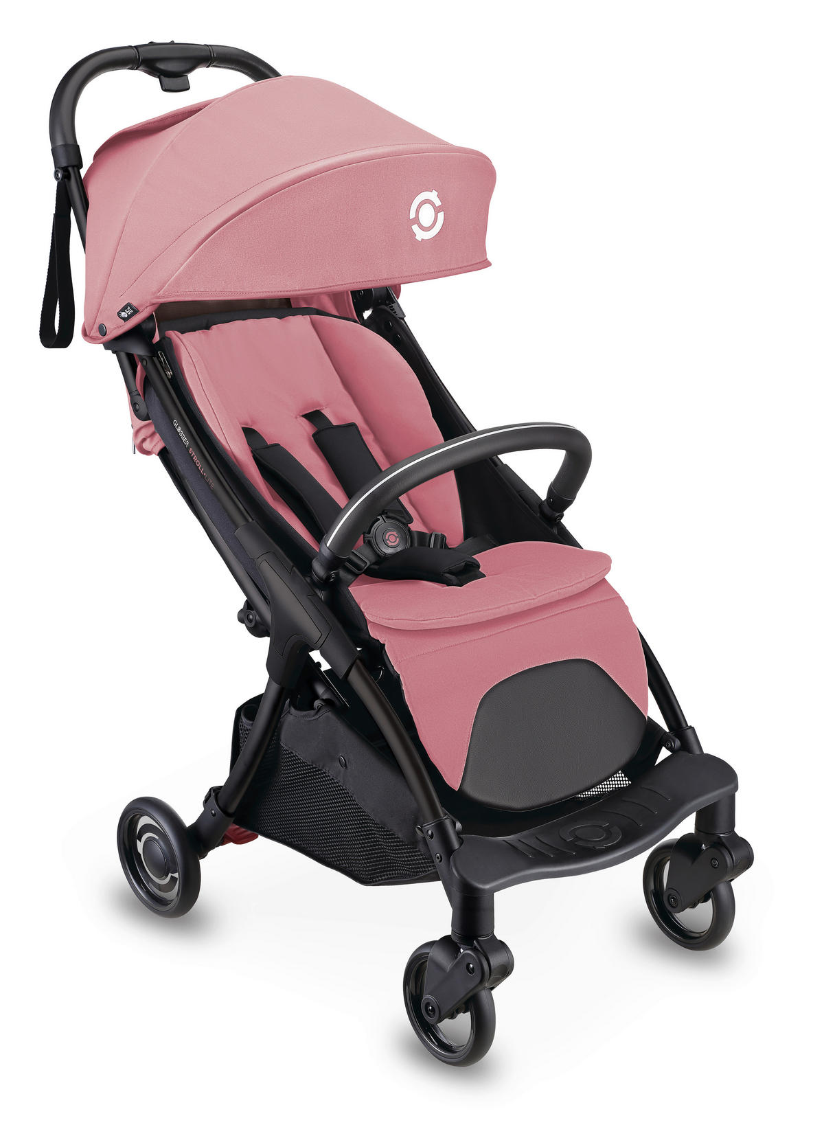 BUGGY STROLL LITE  - Schwarz/Rosa, Basics, Textil/Metall (70/46/103cm) - GLOBBER