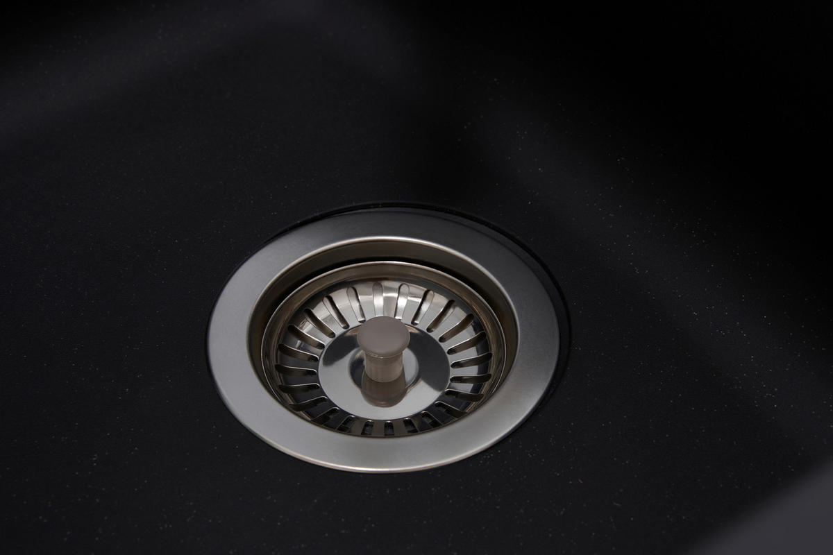 SPÜLE 1712BOSTON100X50S  - Schwarz, Trend, Glas/Kunststoff (100/20/50cm) - Respekta