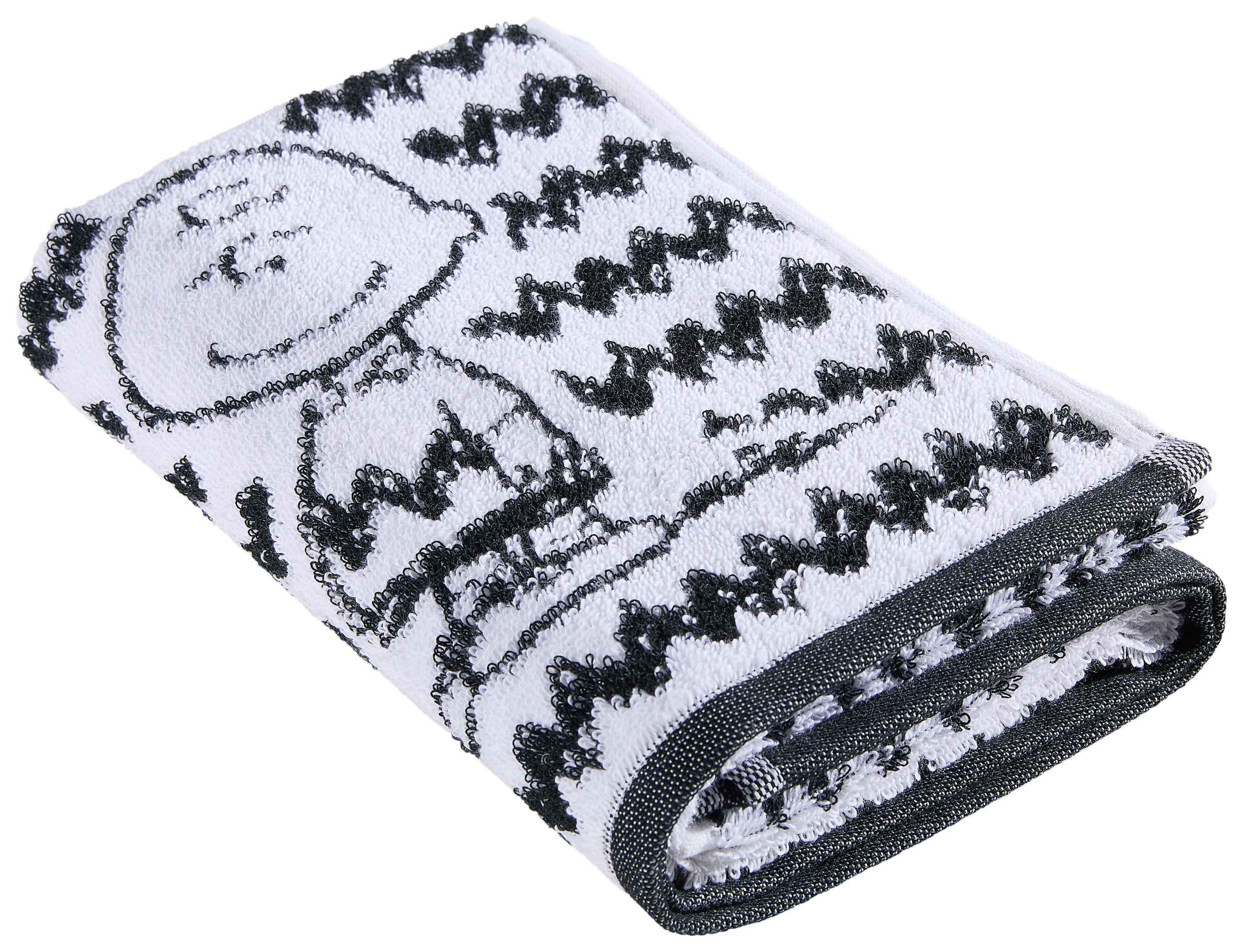 HANDTUCH Charlie Brown Schwarz  - Schwarz, Design, Textil (50/100cm) - Vossen
