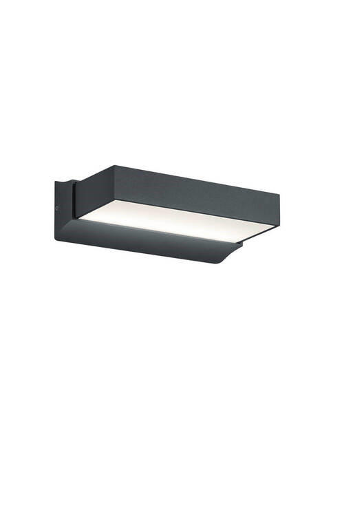 AUßENWANDLEUCHTE CUANDO 23,2/14,5/6,5 cm   - Anthrazit/Weiß, Basics, Kunststoff/Metall (23,2/14,5/6,5cm) - Trio Leuchten