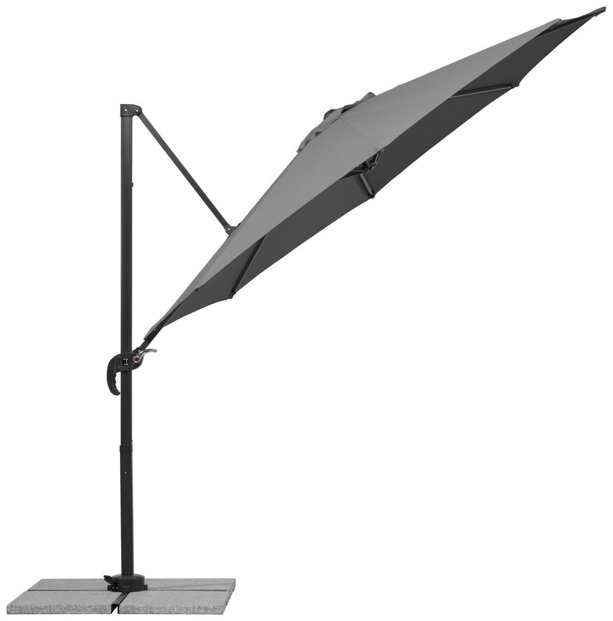 AMPELSCHIRM   - Anthrazit, Basics, Textil/Metall (352/244/300cm) - Schneider