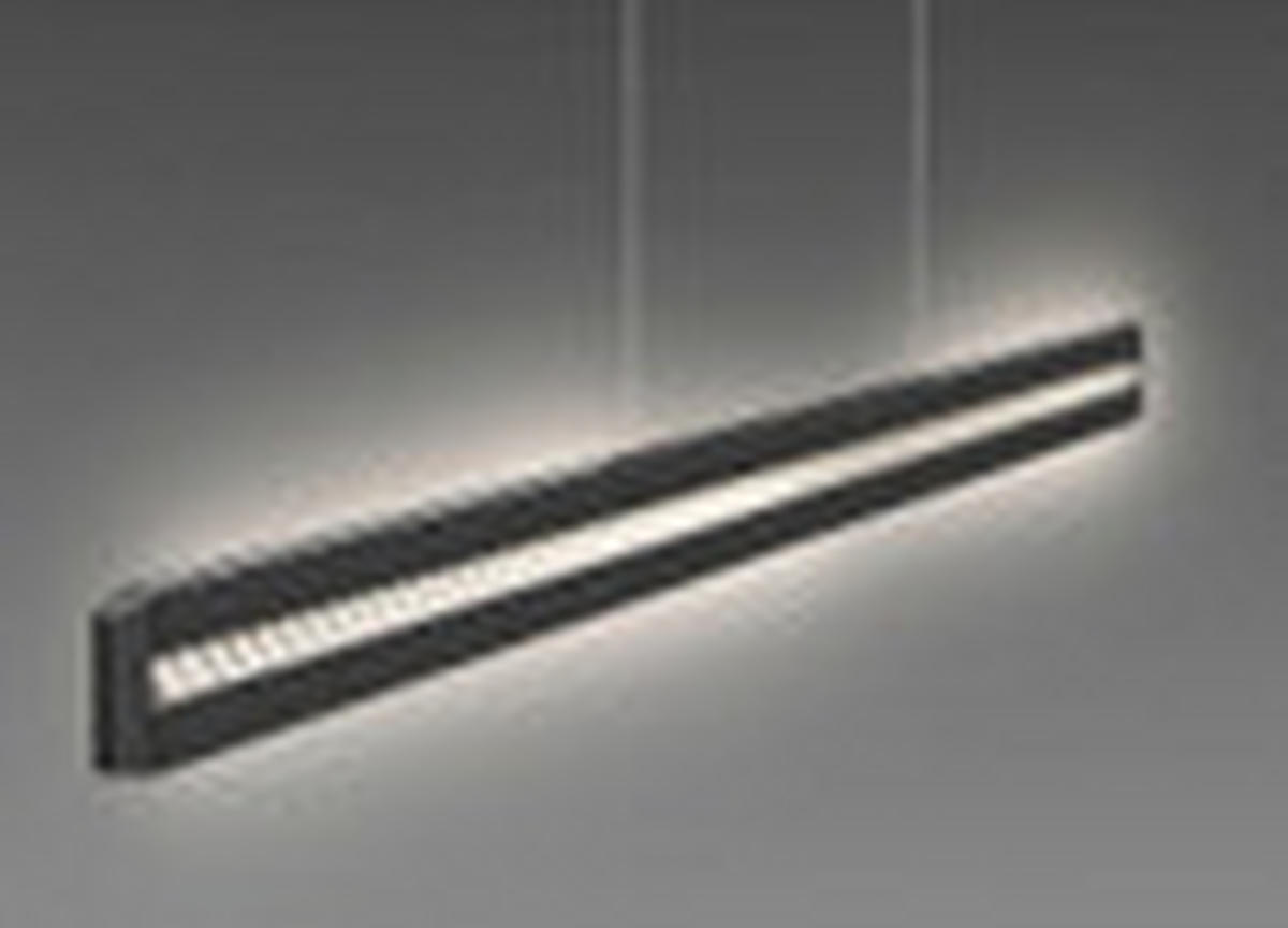 LED-HÄNGELEUCHTE Banda 115/6,5/150 cm   - Schwarz, Design, Glas/Metall (115/6,5/150cm) - Brilliant