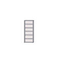 VITRINE  in Sandfarben  - Sandfarben/Grau, MODERN, Glas/Holz (64,8/179,1/44cm) - Carryhome
