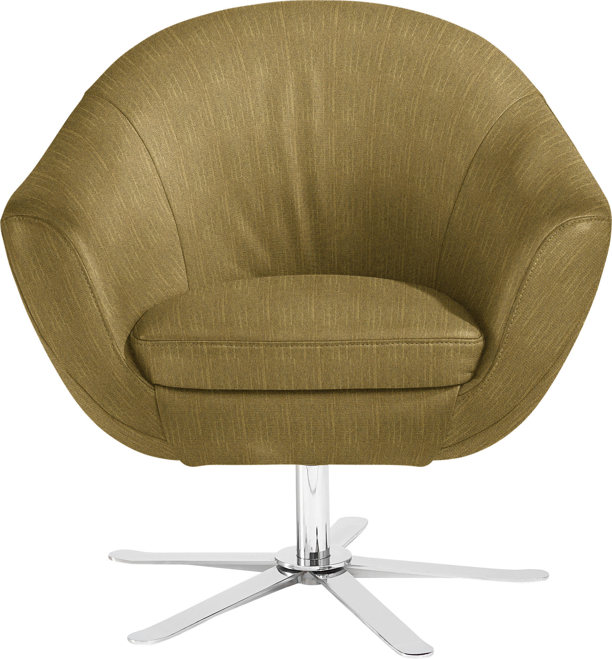 COCKTAILSESSEL - Chromfarben/Messingfarben, Design, Textil (84/82/71cm) - Joop!
