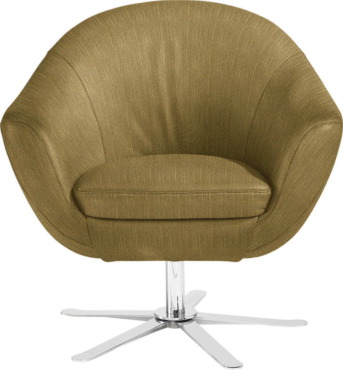 COCKTAILSESSEL Supercup Flachgewebe Messingfarben    - Chromfarben/Messingfarben, Design, Textil (84/82/71cm) - Joop!