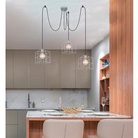 HÄNGELEUCHTE 20/300 cm  - Zinkfarben, Design, Metall (20/300cm) - Globo