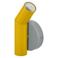 WANDLEUCHTE 10.8/7.7/18.3 cm   - Gelb, Design, Metall (10.8/7.7/18.3cm) - Osram