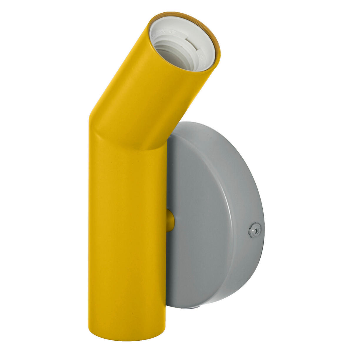 WANDLEUCHTE 10.8/7.7/18.3 cm   - Gelb, Design, Metall (10.8/7.7/18.3cm) - Osram