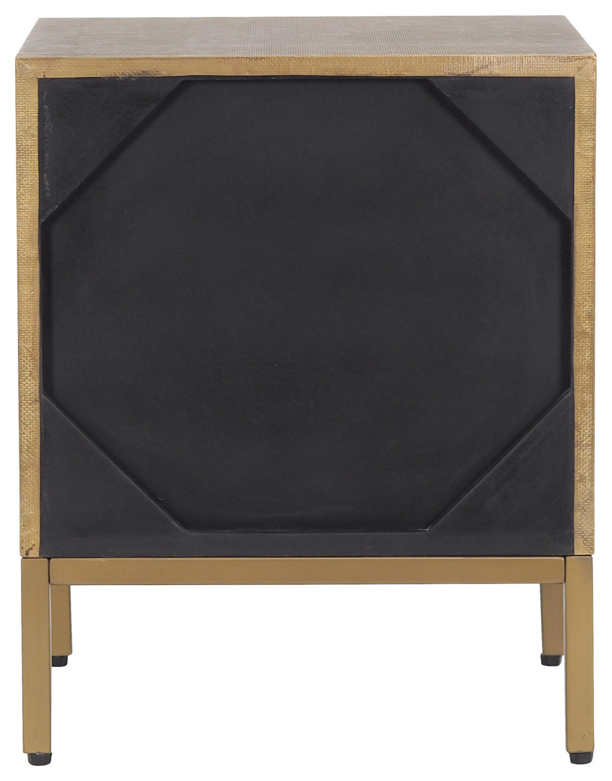 ÉJJELISZEKRÉNY aranyszínű, sárgarézszínű  - natúr színű/sárgarézszínű, Modern, faalapú anyag/fa (40/50/35cm) - MID.YOU