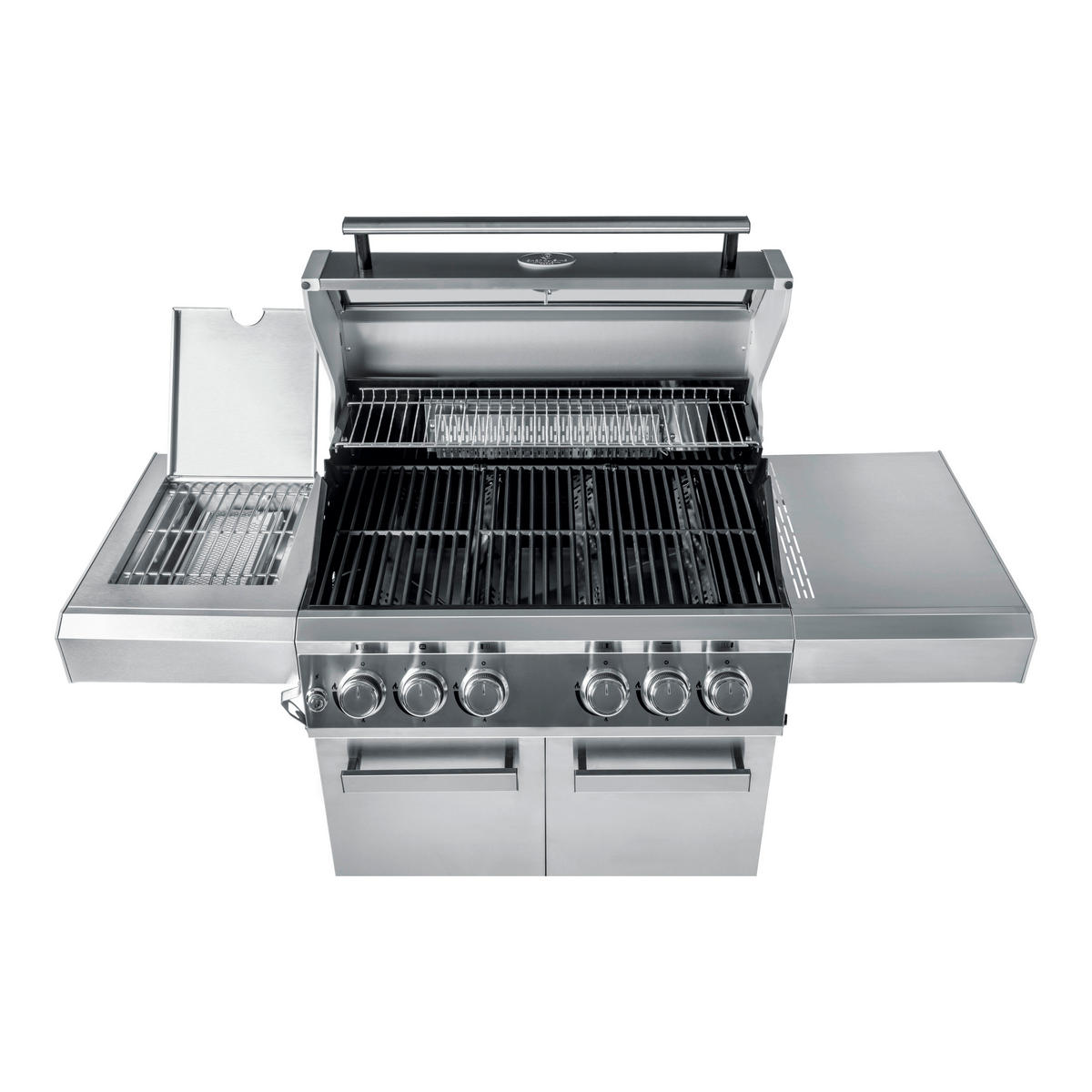 GASGRILL Edelstahlfarben BBQ  - Edelstahlfarben, Basics, Metall (80/87/62.5cm) - CHEF CUISINE