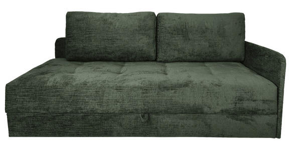 LIEGE in Velours Grün - Schwarz/Grün, KONVENTIONELL, Kunststoff/Textil (205/80/95cm) - Xora