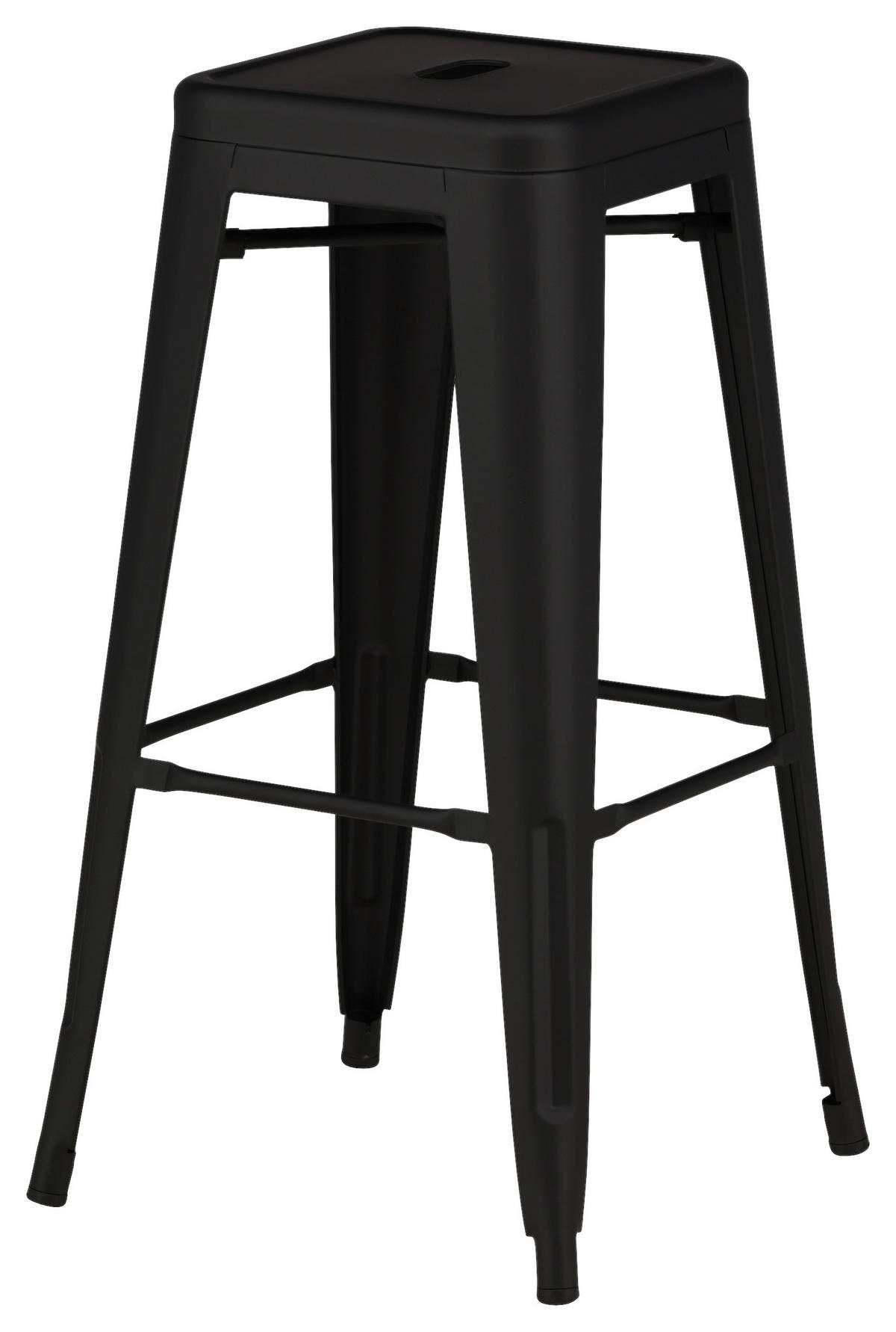 BARPALL SET i svart  - svart, Design, metall (43/76/43cm) - Livetastic