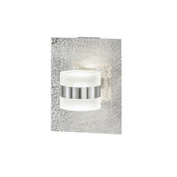 LED-WANDLEUCHTE - Nickelfarben, Design, Metall (21/16/16,5cm) - Fischer & Honsel