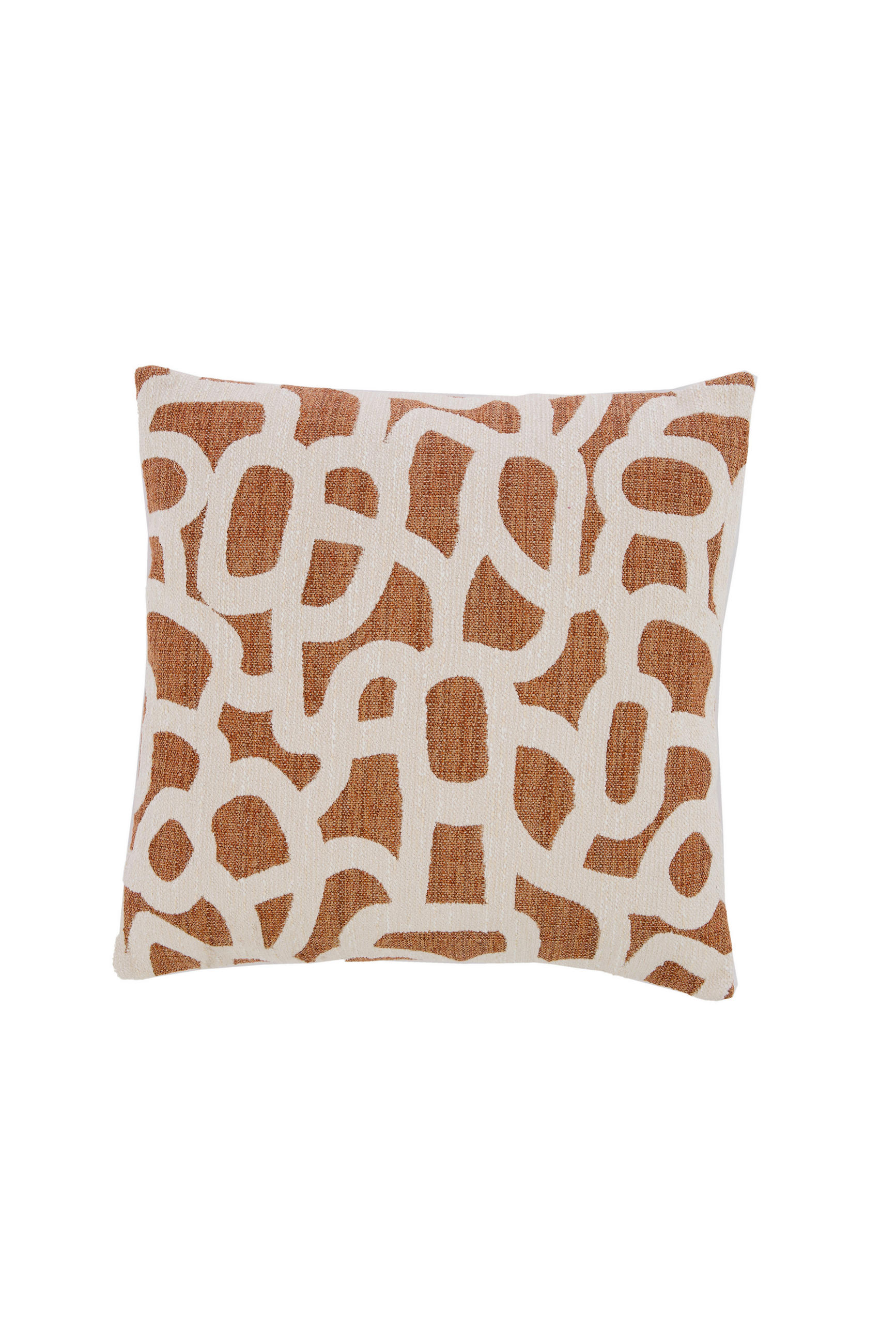 ZIERKISSEN ALPENA 45/45 cm  - Terracotta/Creme, LIFESTYLE, Textil (45/45cm) - Light & Living