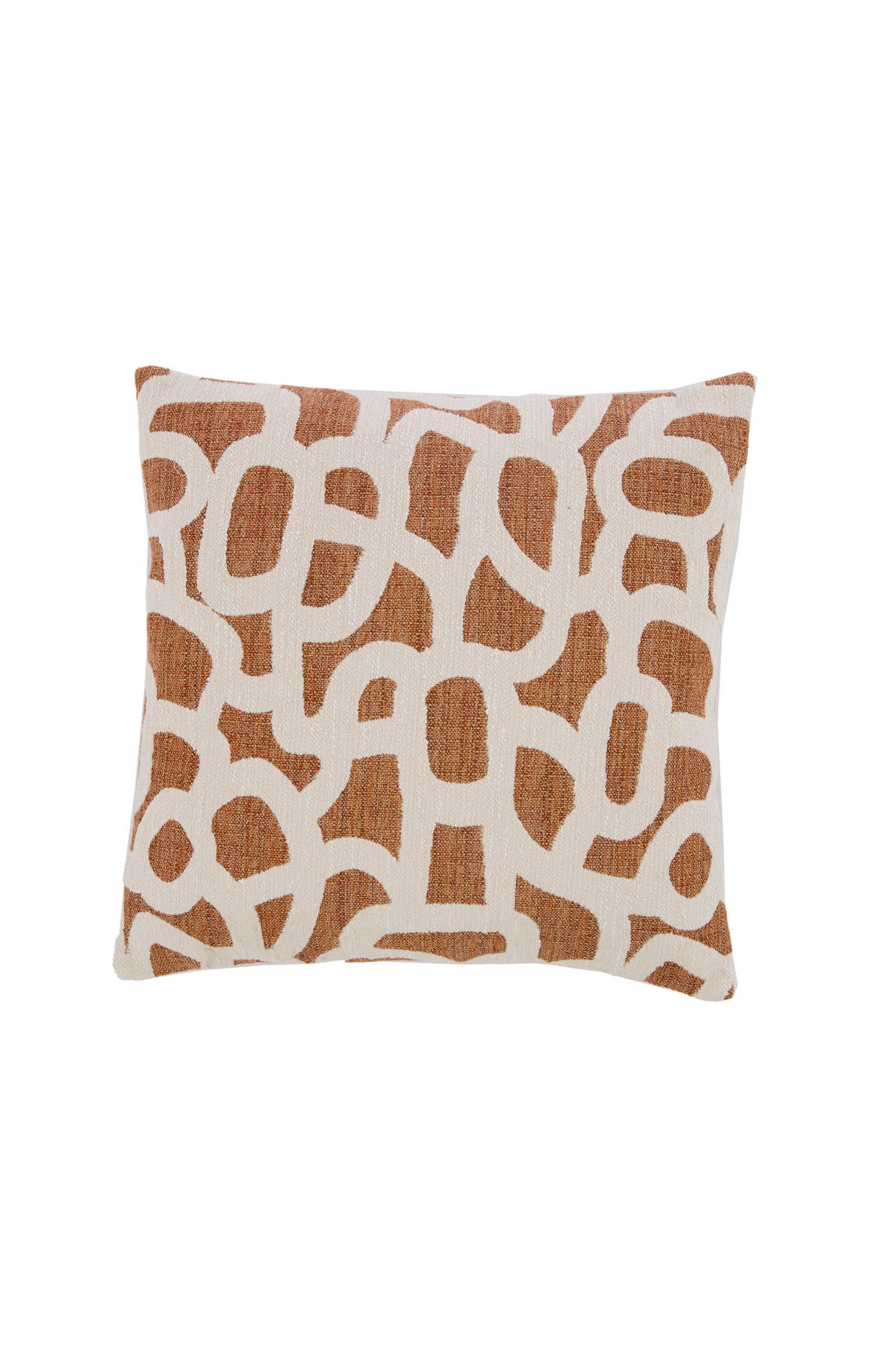 ZIERKISSEN ALPENA 45/45 cm  - Terracotta/Creme, LIFESTYLE, Textil (45/45cm) - Light & Living