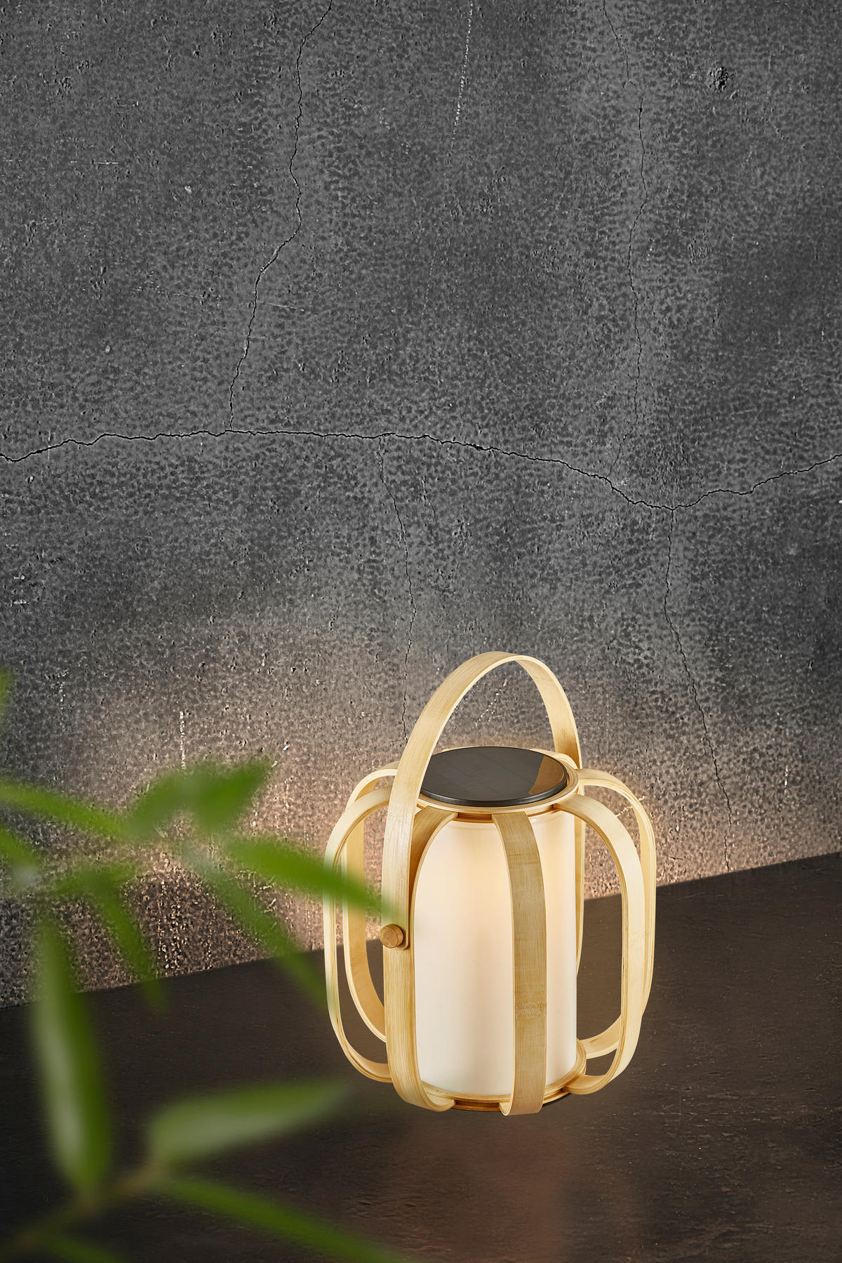 SOLARLEUCHTE Bob 30/40 cm   - Naturfarben, Basics, Holz/Kunststoff (30/40cm) - Nordlux