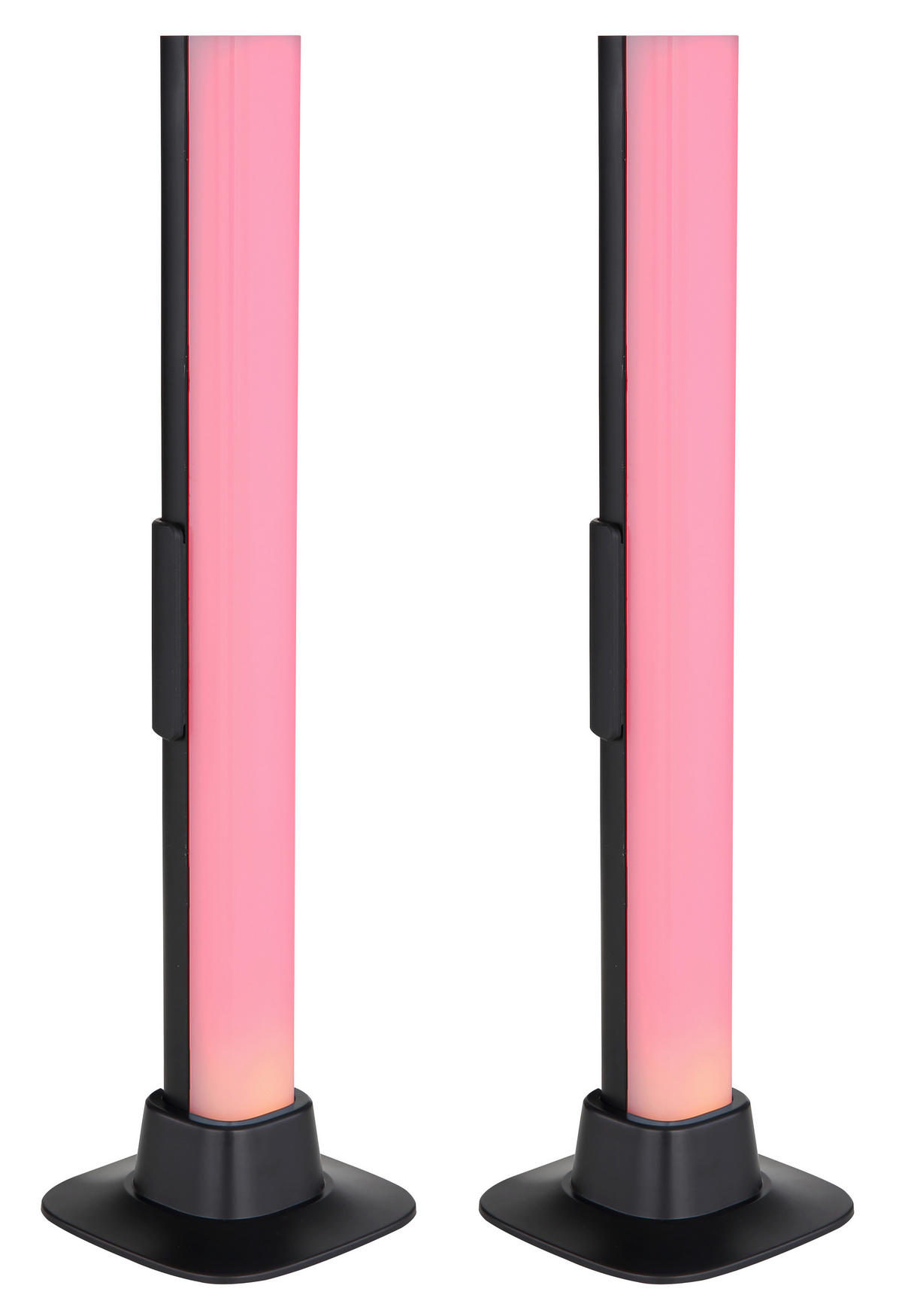 LED-Tischleuchte 2er SET - Opal/Schwarz, Design, Kunststoff (3/3/32,5cm) - Globo