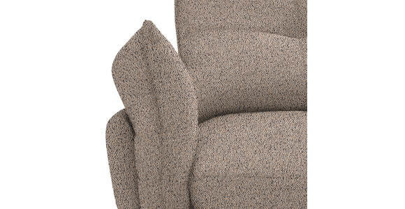 ECKSOFA Beige Bouclé  - Beige/Schwarz, Design, Textil/Metall (250/220cm) - Xora