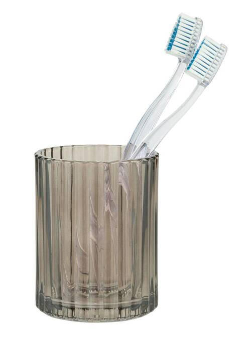 GOBELET POUR BROSSE À DENTS Glas  - Grau, Basics, Glas (7,7/10/7,7cm) - Wenko