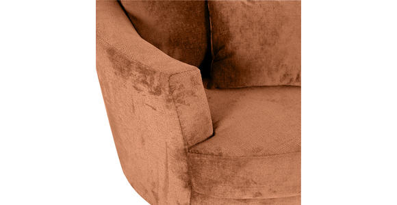 SESSEL Chenille Braun    - Schwarz/Braun, KONVENTIONELL, Textil/Metall (115/72/115cm) - Carryhome