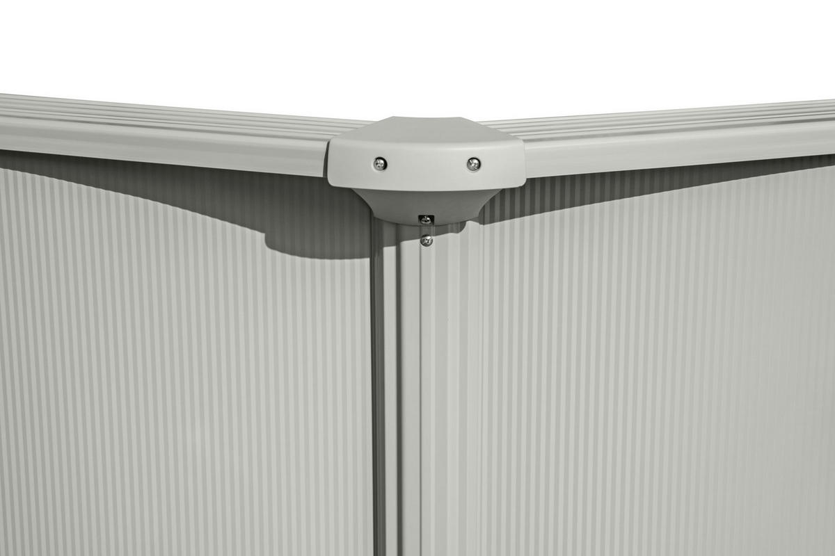 POOL SET 56384 460/120 cm  - Blau/Grau, KONVENTIONELL, Kunststoff/Metall (460/120cm) - Bestway