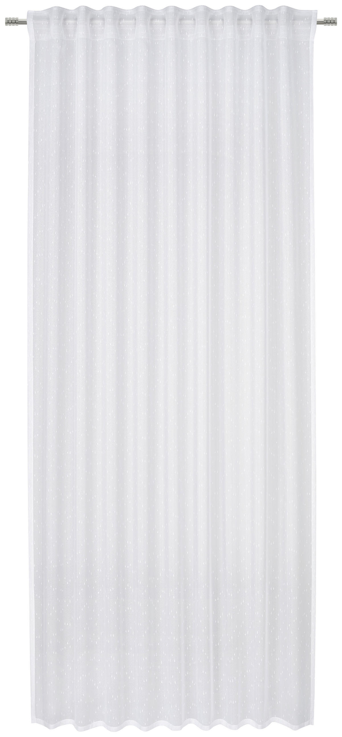 KOMBINIRANA ZAVESA  prosojno   140/245 cm  - bela, Basics, tekstil (140/245cm) - Esposa